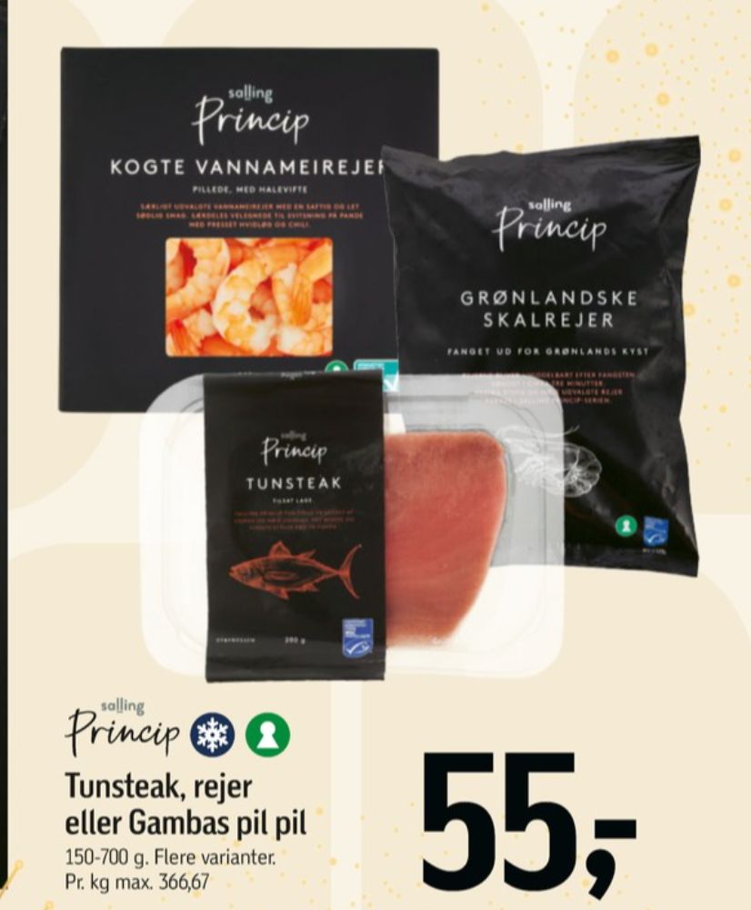 Salling Princip, Skalrejer