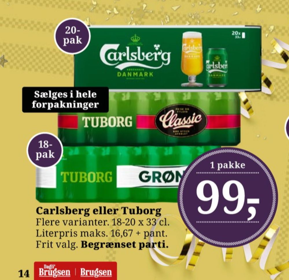 Carlsberg Pilsner, Øl 20 pk.