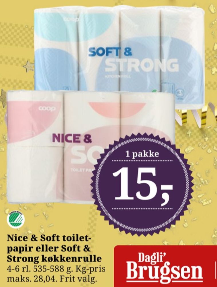 Coop Nice & Soft, Toiletpapir