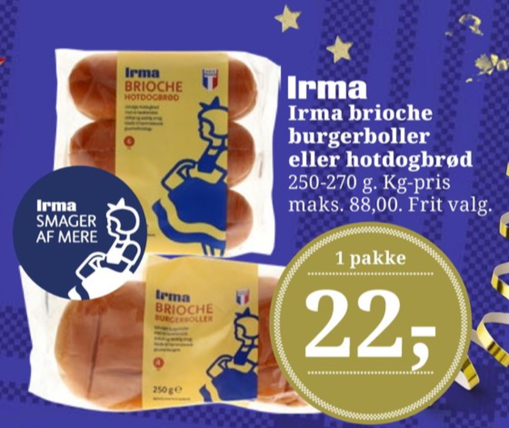 Irmas, Brioche Hotdogbrød