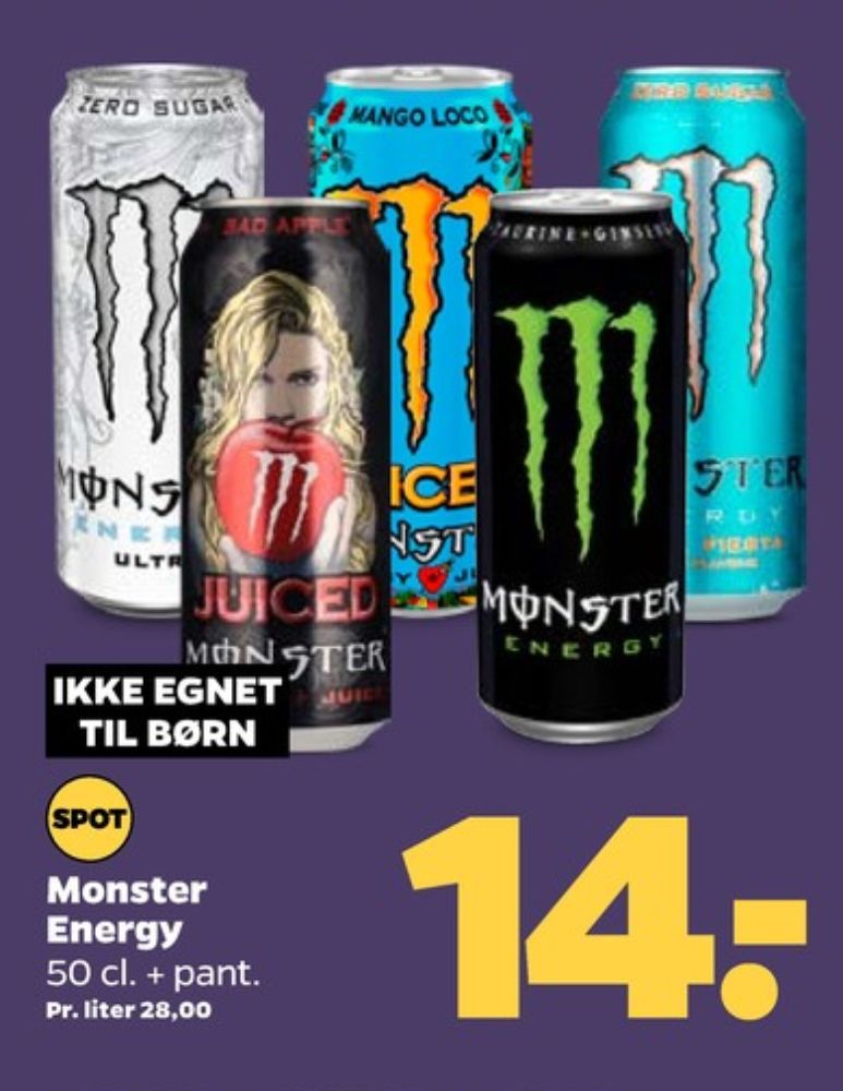 Monster Ultra Energy, Energidrik