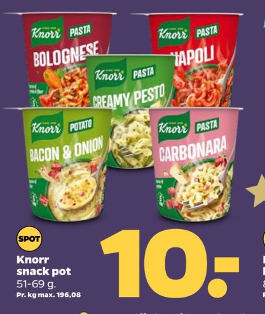 Knorr Snack Pot, Potato Bacon & Onion