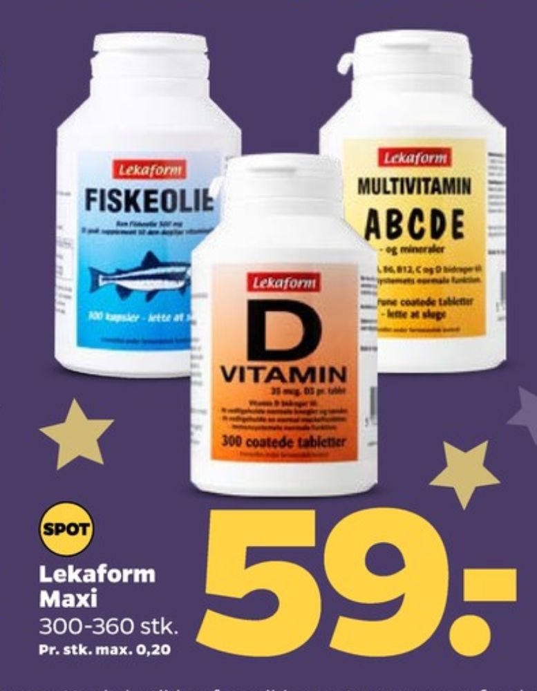 Lekaform, Fiskeolie