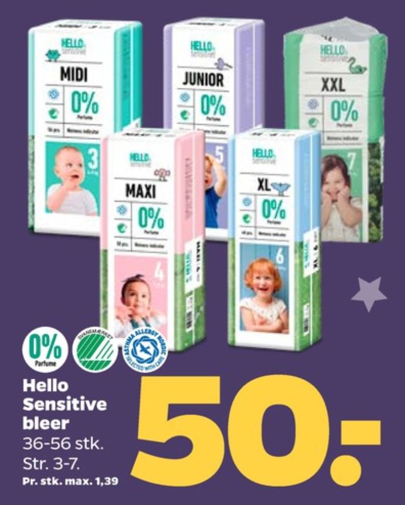 Hello Sensitive Midi, Bleer str 3 4-9 kg
