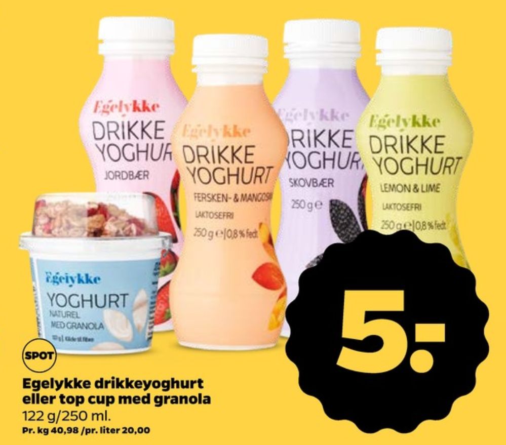 Egelykke, Drikkeyoghurt Lemon & Lime