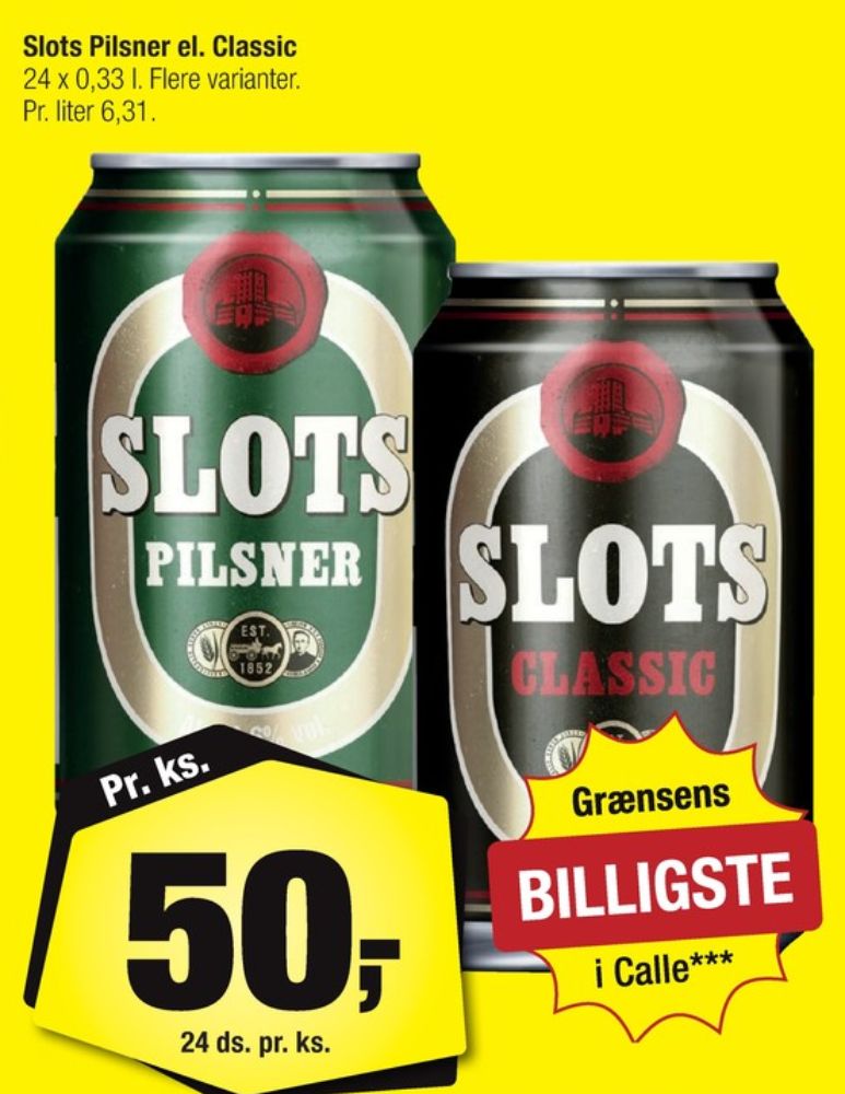 Slots Classic, Øl 24 pk.