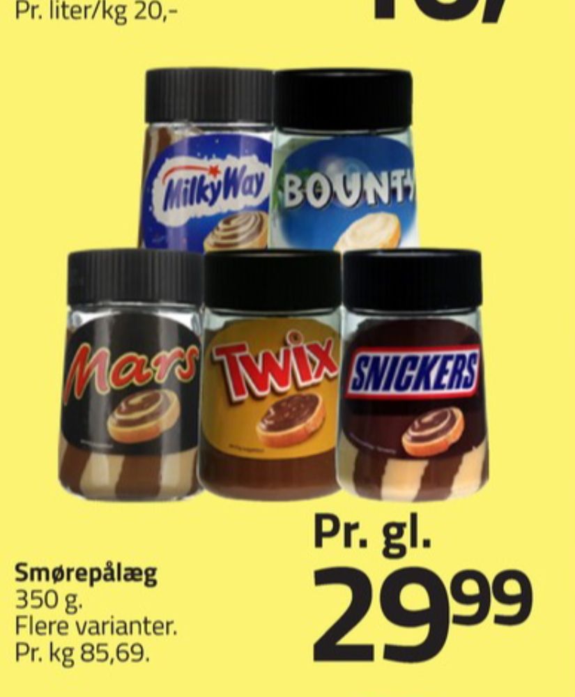 Mars, Smørepålæg