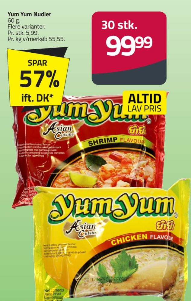 Yum Yum, Nudler Shrimp