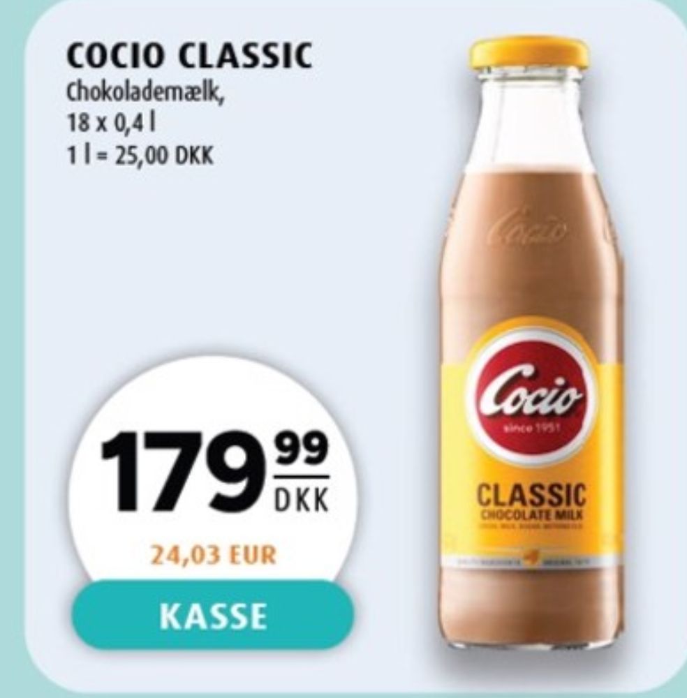 Cocio, Chokolademælk Classic 18 pk.