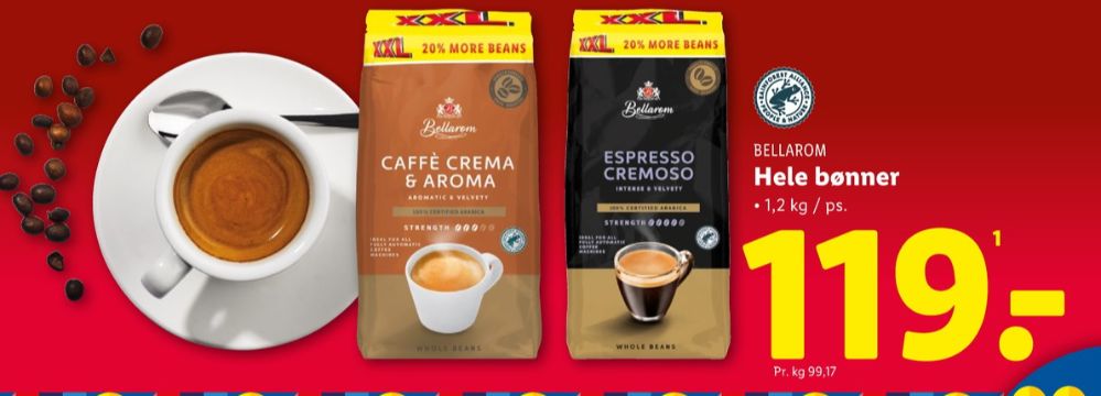 Bellarom Caffe Crema & Aroma, Kaffebønner