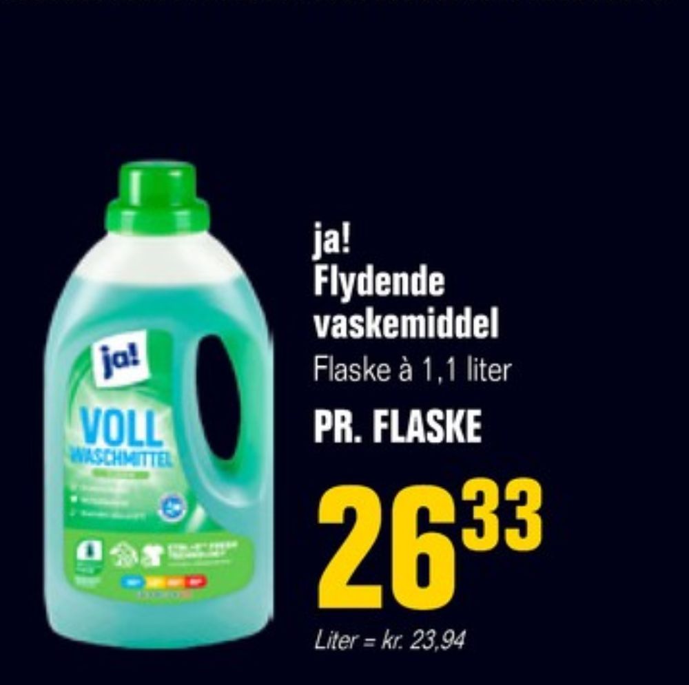 ja!, Vaskemiddel-flydende