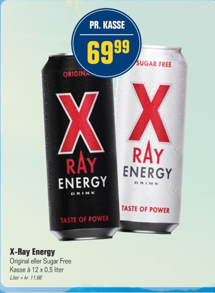X-Ray, Energidrik 12 pk.