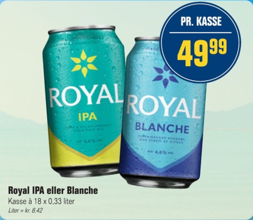 Royal Blanche, Øl 18 pk.