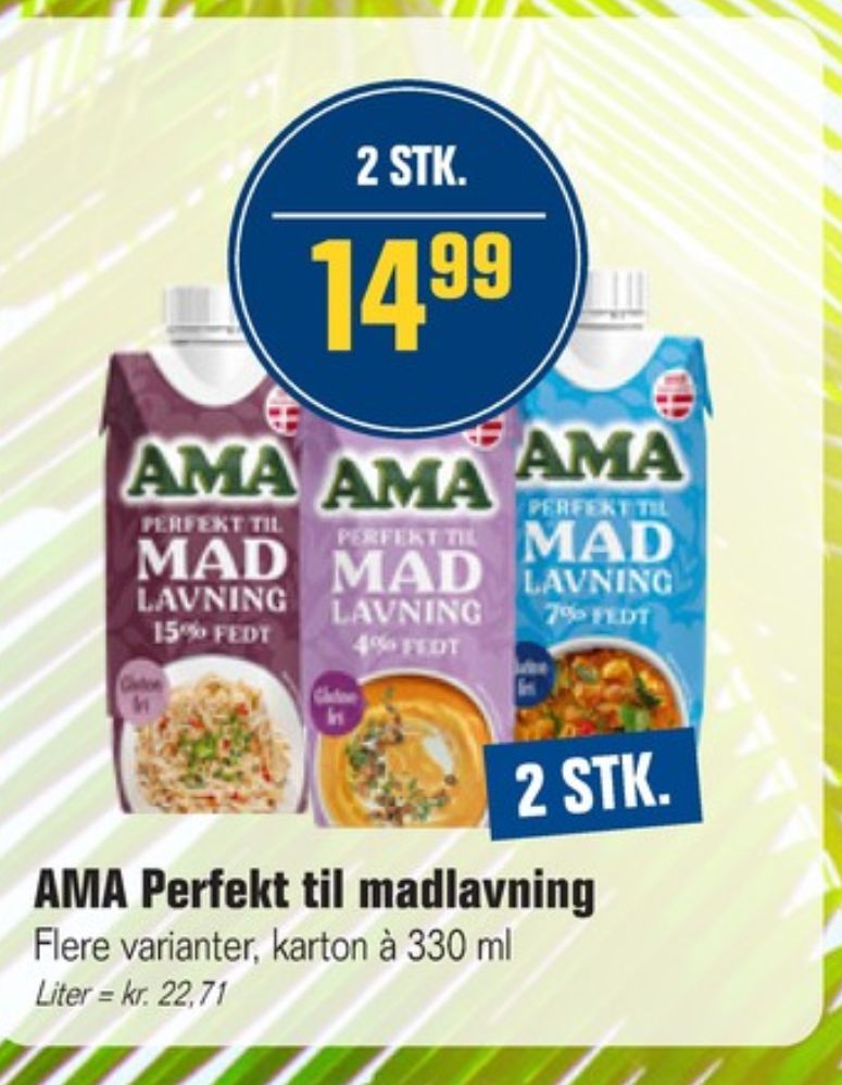 Ama, Madlavningsfløde 4%