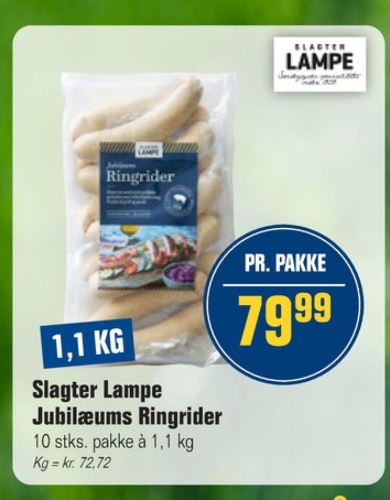 Slagter Lampe, Ringriderpølser