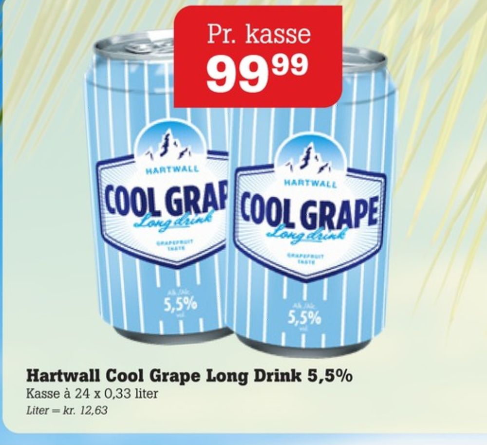 Hartwall Cool Grape Long Island, Cool Grape Long Island RTD 24 pk.