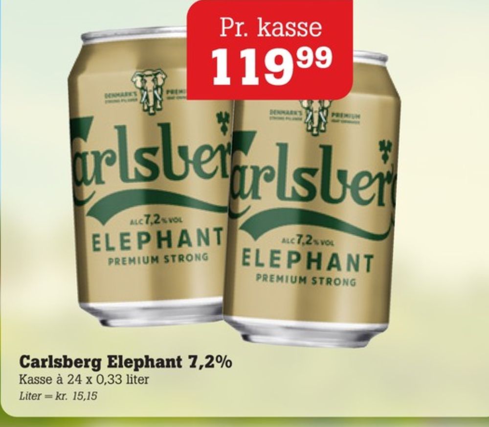 Carlsberg Elephant, Øl 24 pk.