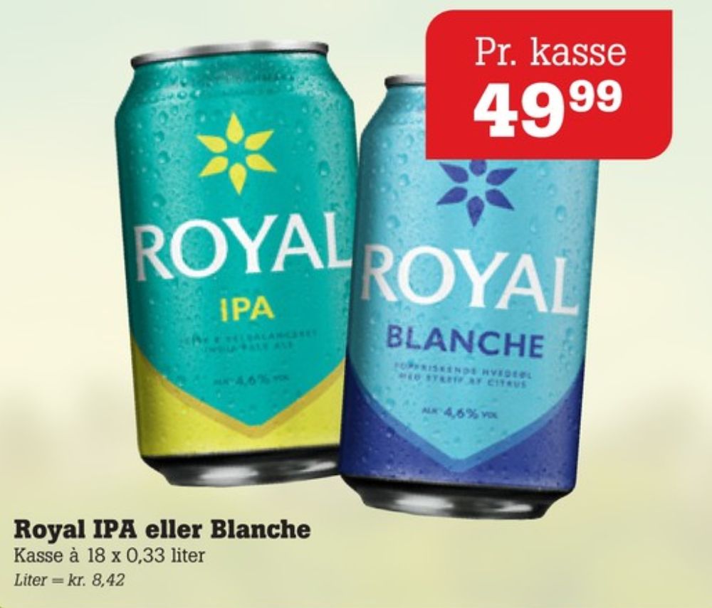 Royal Blanche, Øl 18 pk.