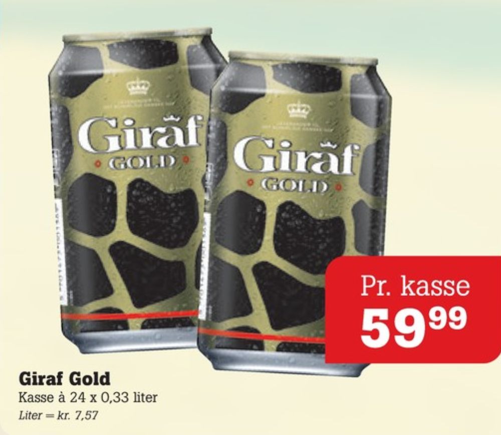 Giraf Gold, Øl 24 pk.