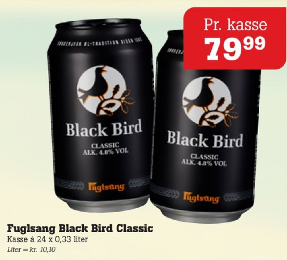 Fuglsang Black Bird, Specialøl 24 pk.
