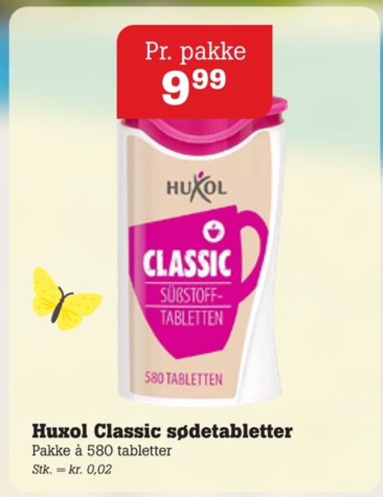 Huxol, Sødetabletter