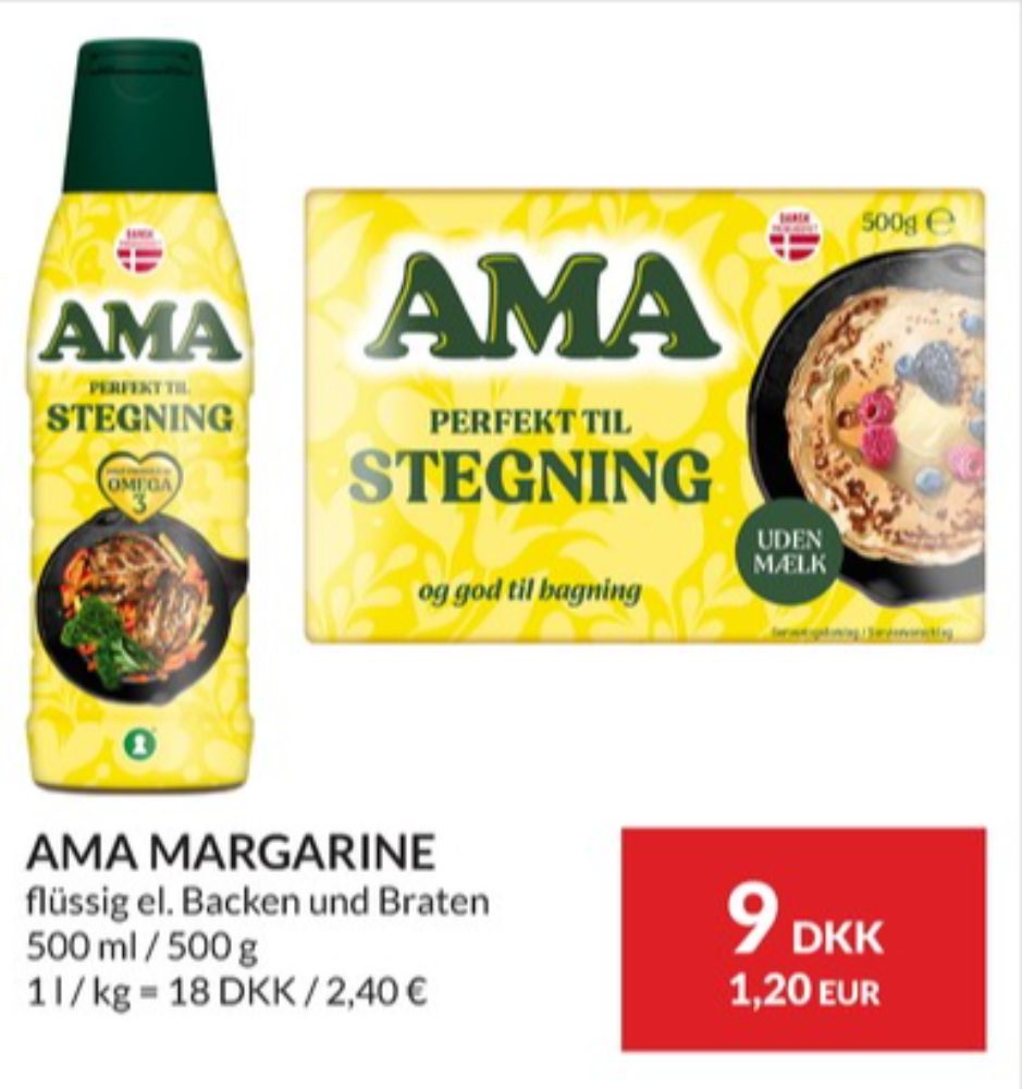 Ama, Margarine-flydende