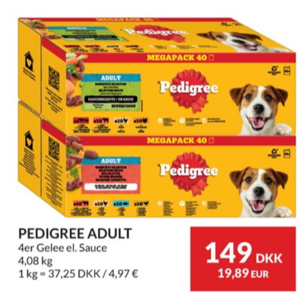 Pedigree, Hundefoder