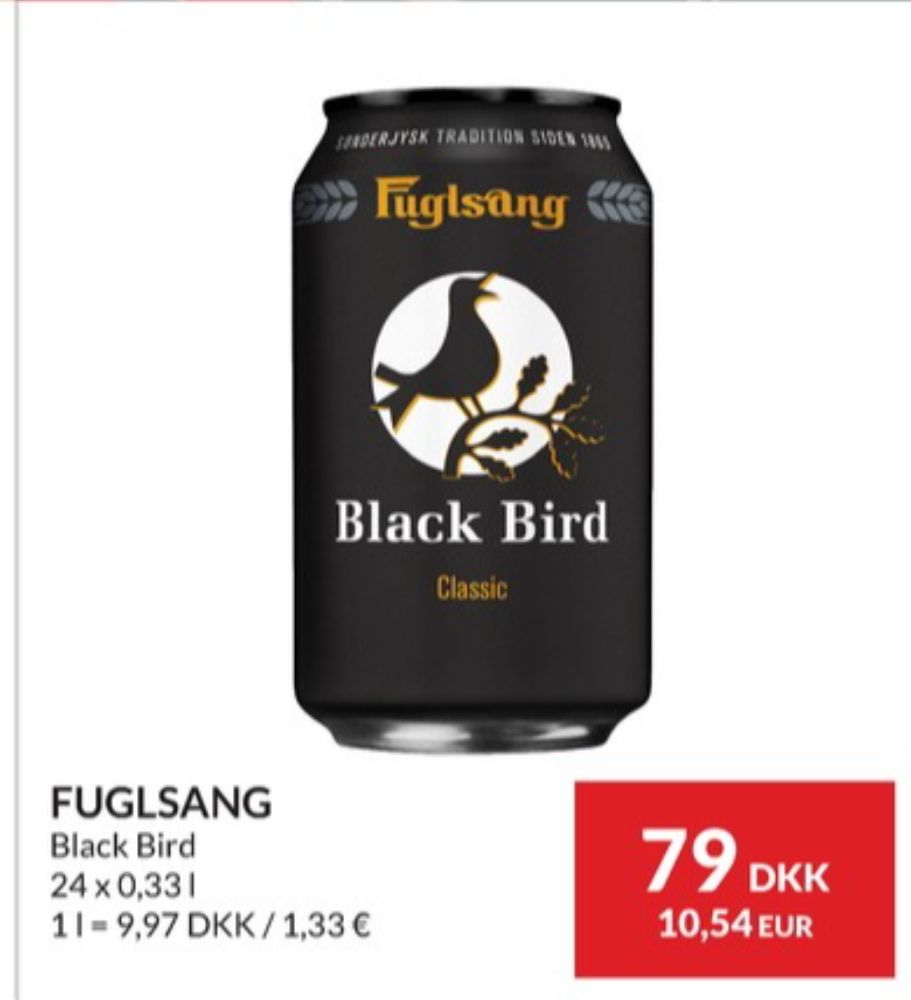 Fuglsang Black Bird, Specialøl 24 pk.