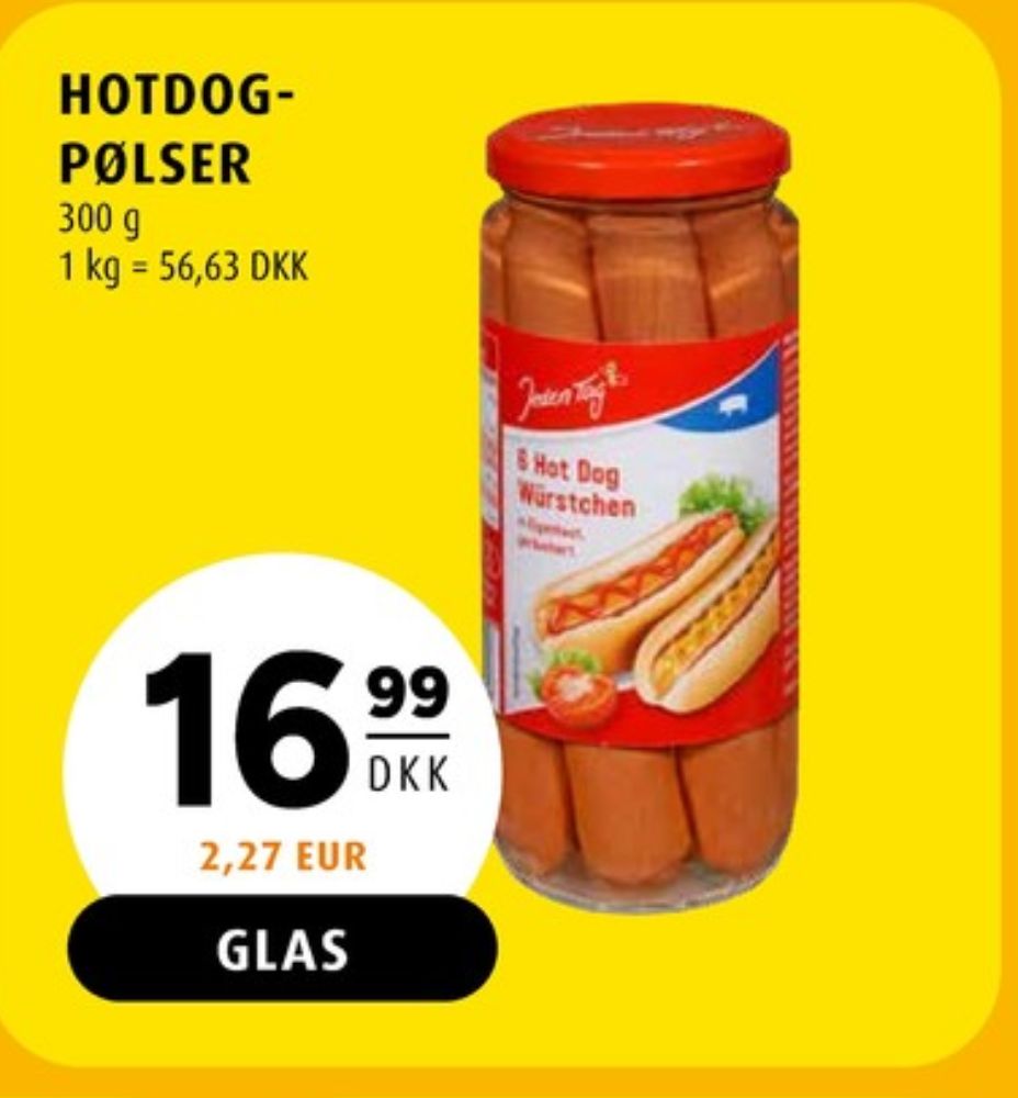 Jeden Tag, Hotdogpølser