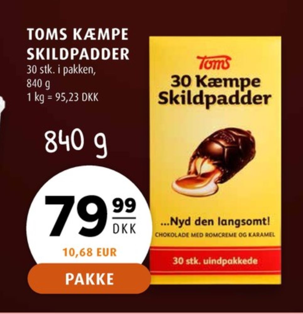 Toms Kæmpe Skildpadder, Chokoladeskildpadder