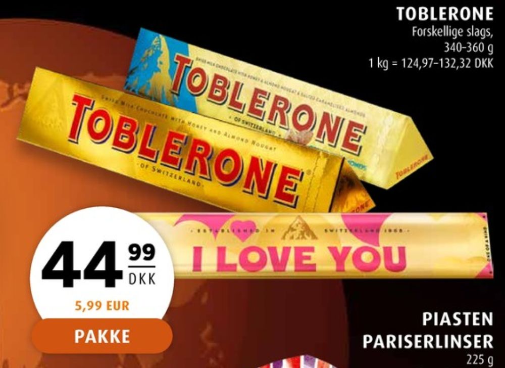 Toblerone, Chokolade Crunchy Almonds
