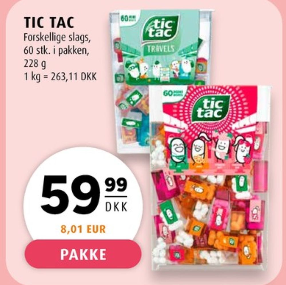 Tic Tac, Pastiller