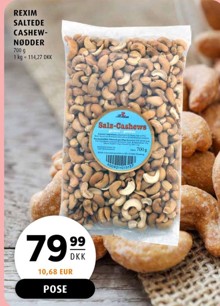 Rexim, Cashewnødder