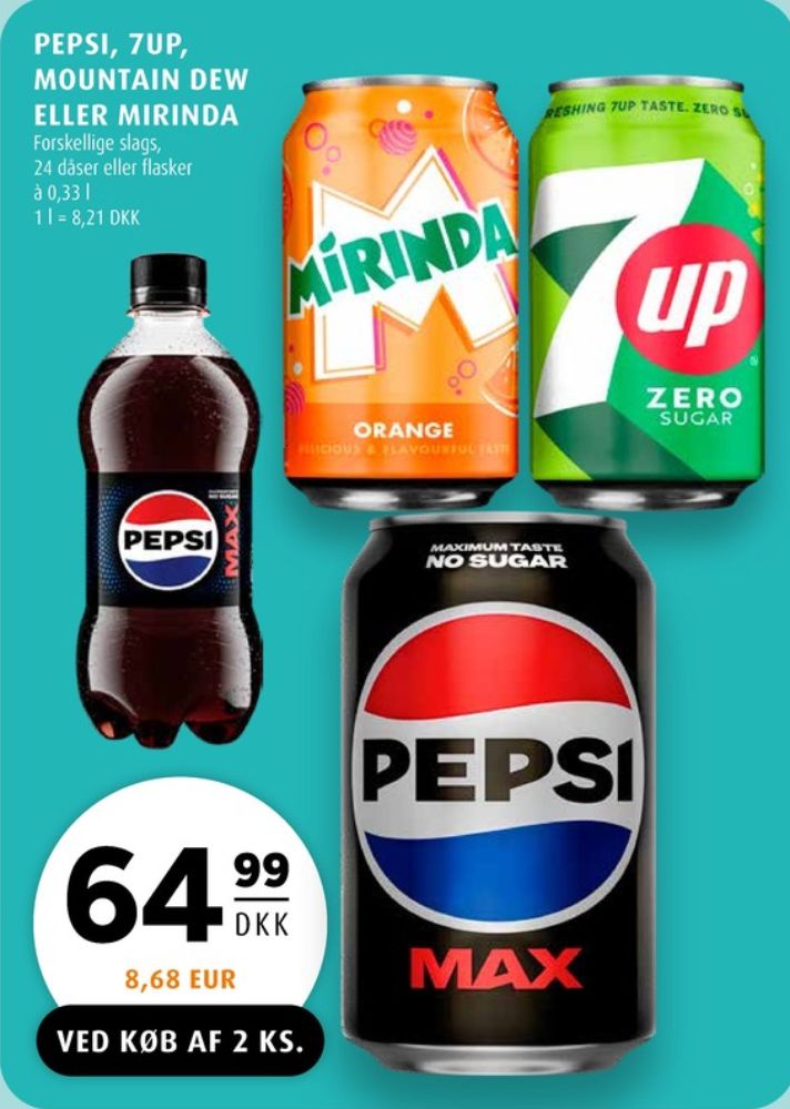 Pepsi Max, Cola 24 pk.
