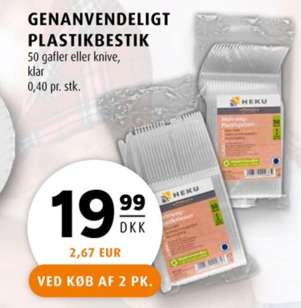 Heku, Flergangsbestik