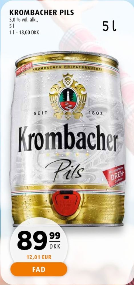 Krombacher, Øl
