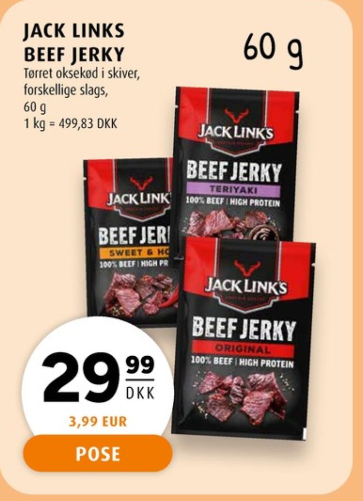 Jack Links, Tørret kød Sweet & Hot