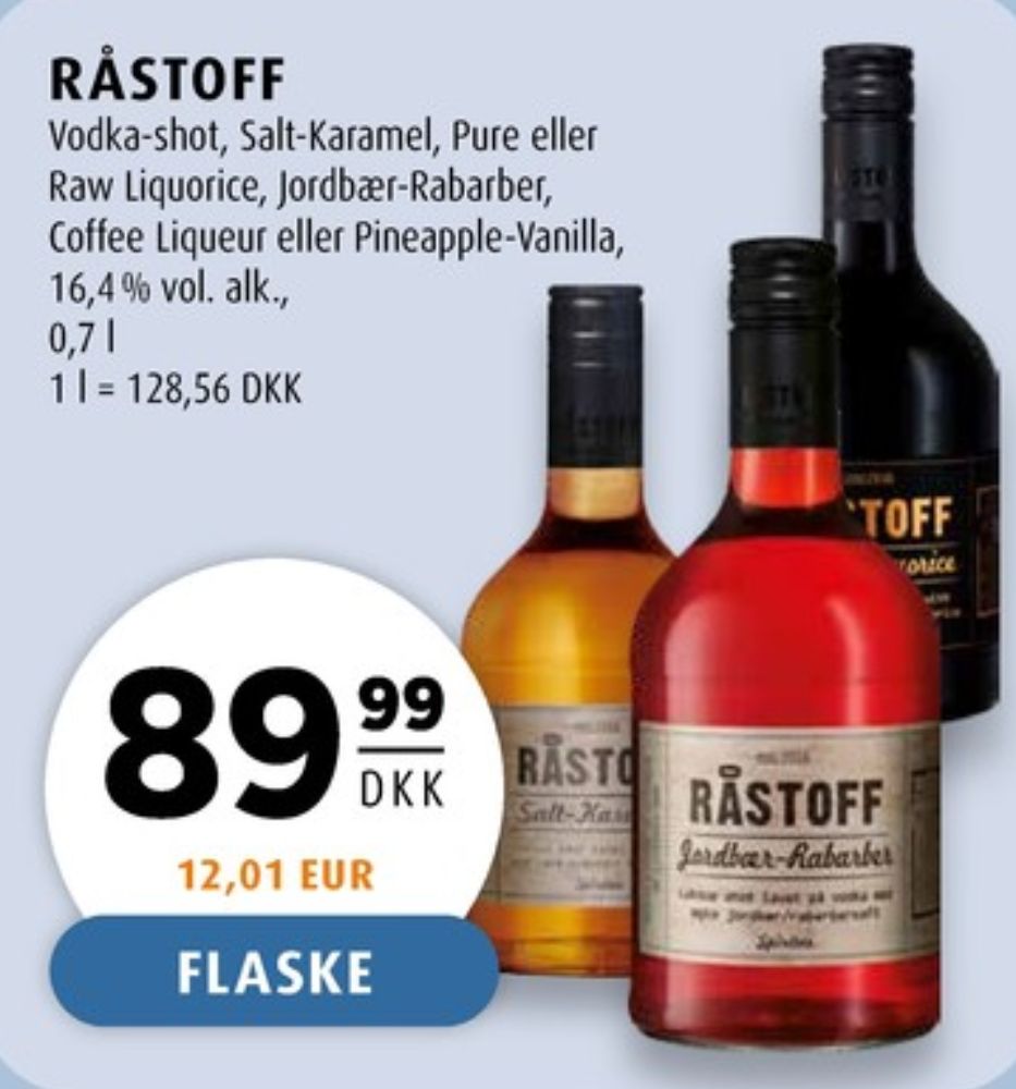 Råstoff Pure Liquorice, Shots