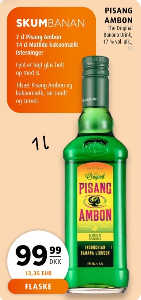 Pisang Ambon, Likør