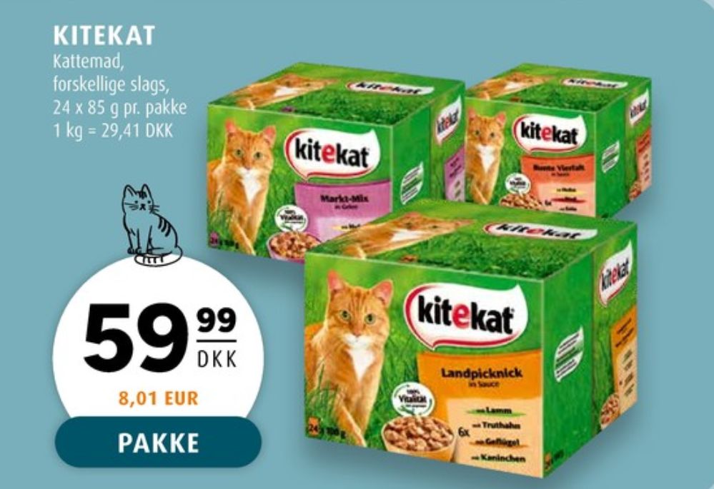Kitekat, Kattefoder