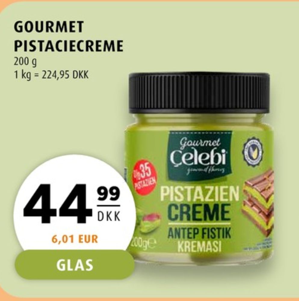 Gourmet Celebi, Pistaciecreme