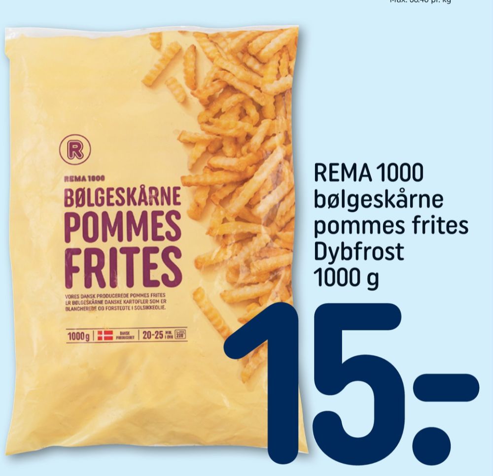 Rema 1000, Bølgeskårne Pommesfrites