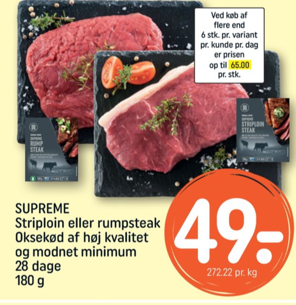 Rema 1000 Supreme, Rumpsteak