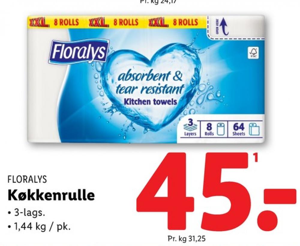Floralys, Toiletpapir