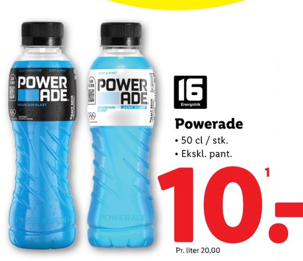 Powerade Mountain Blast Zero, Sportsdrik