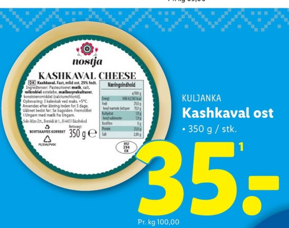 Nostja Kashkaval Cheese, Specialost