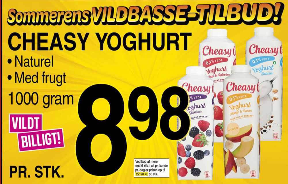 Cheasy, Mango & Banan Yoghurt 