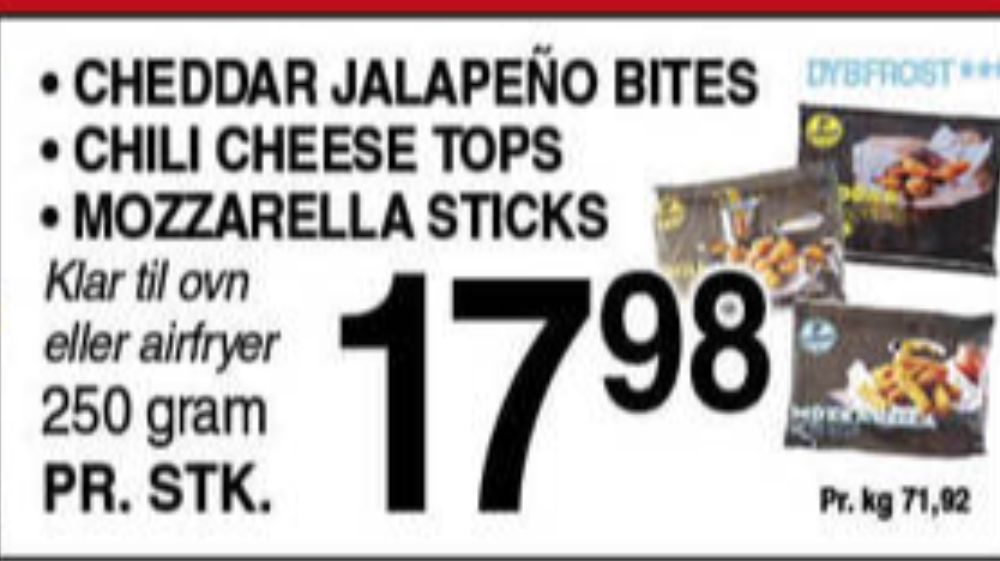 Fingies, Mozzarellasticks
