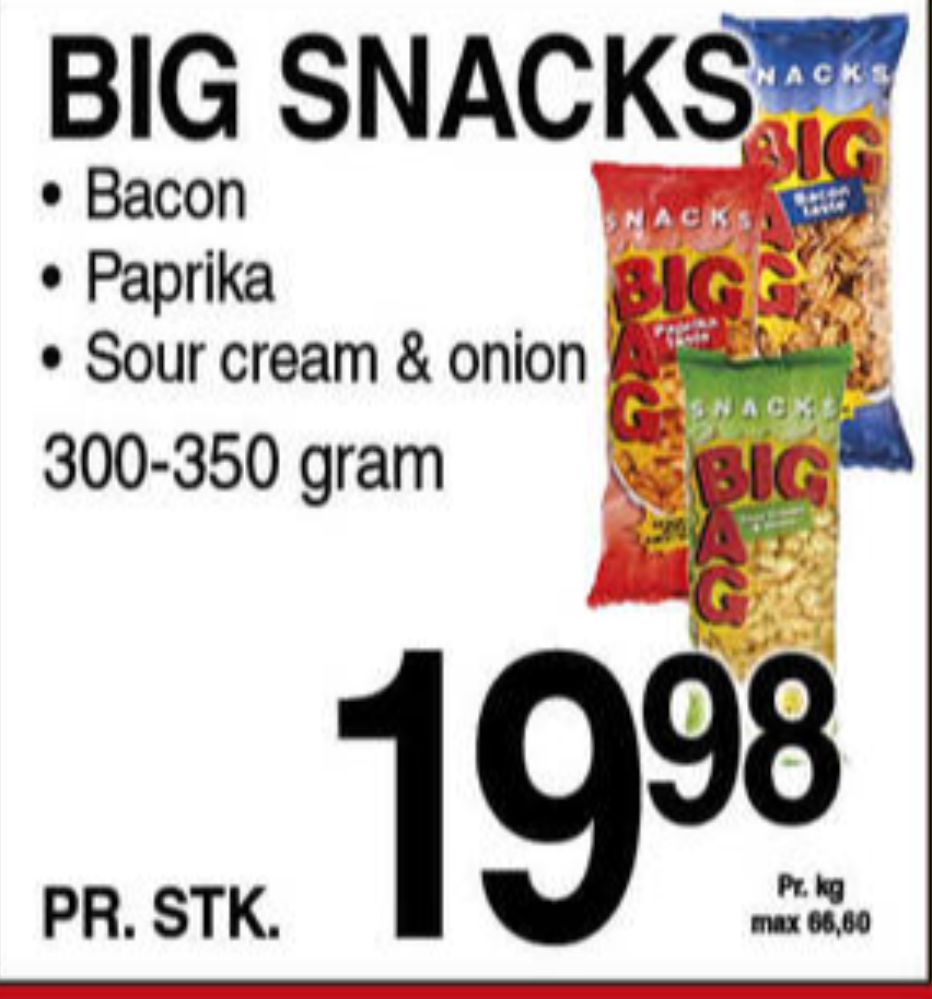 OK Snacks, Big Bag Bacon Taste