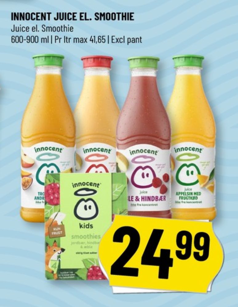 innocent, Juice Ananas, jordbær & æble